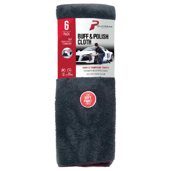 Buff & Polish Cloth Microfiber Car Polishing ClothPlatinum Series Auto