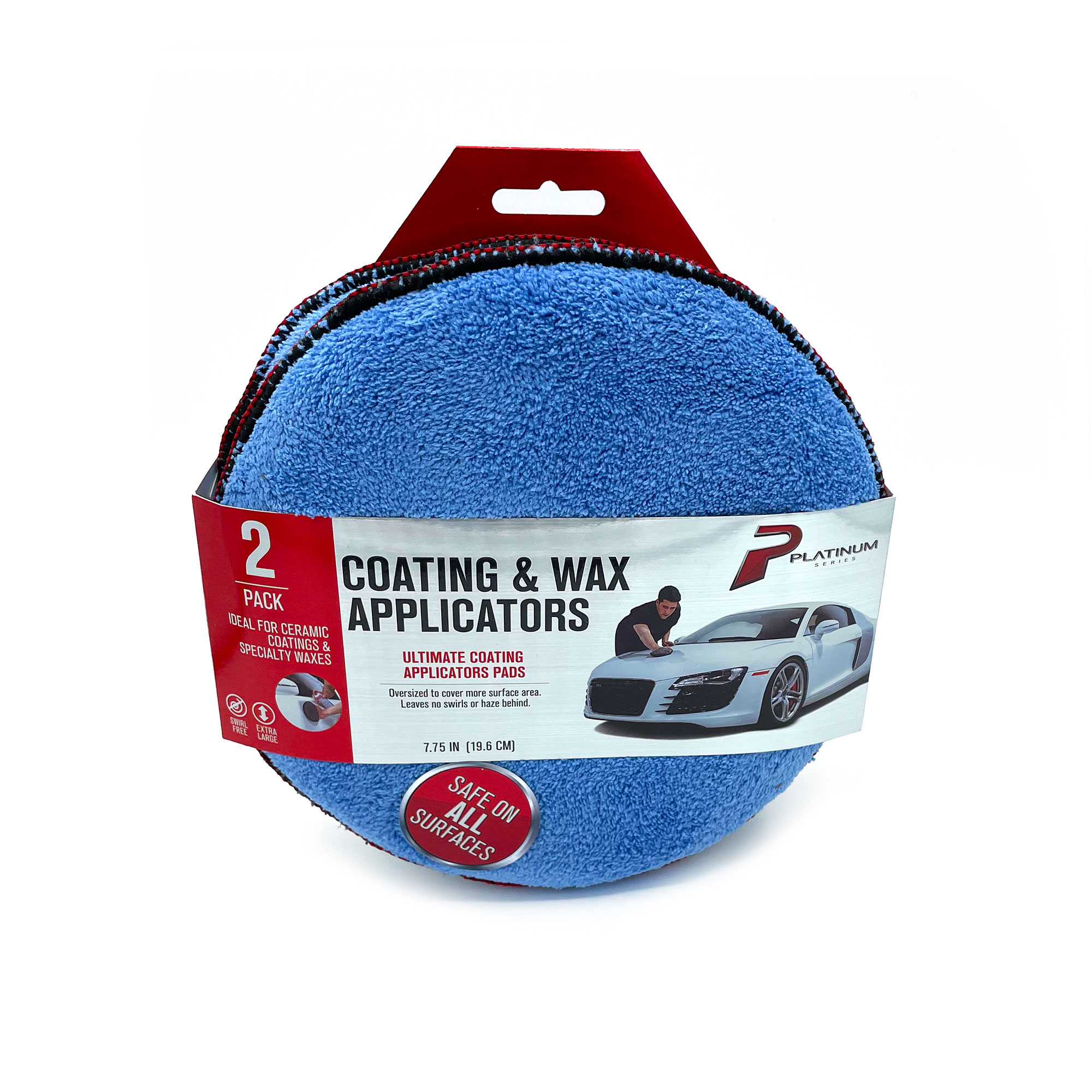 Detail Direct Deluxe Striped Cotton-Polyester Knit Wax Applicator Pads