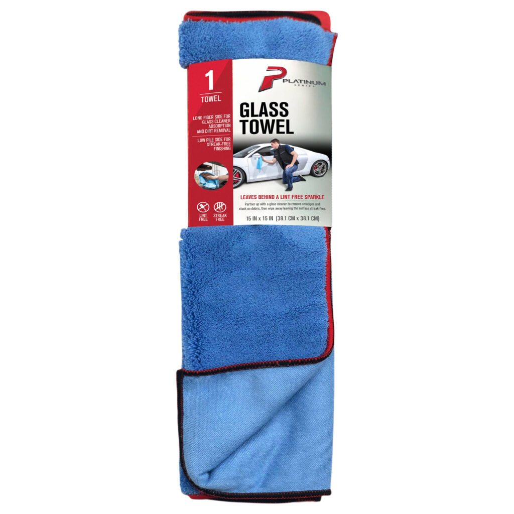 Microfiber Window Glass Towel | Streak Free Glass TowelPlatinum Series Auto